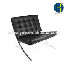 Creative design barcelona chair comfortable living room chair with stainless steel frame